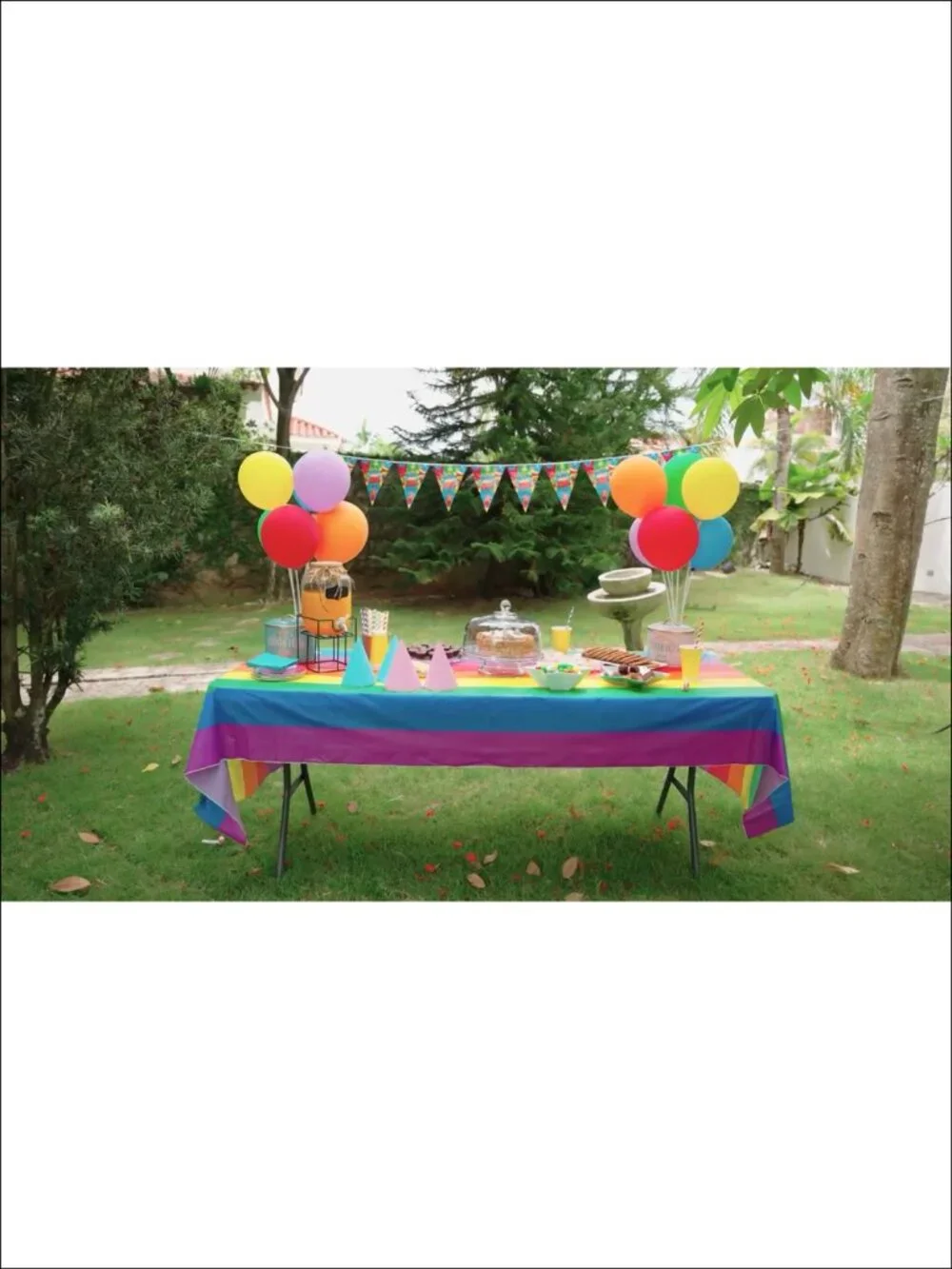Premium Disposable Plastic Tablecloth 54x108 12 Pack Rectangle Party